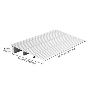Rampa de Aluminio para Umbral de Puerta de 3 Pulgadas de Altura, Capacidad de Carga de 800 Libras, Dispositivo de Asistencia para Escalones del Hogar, Rampas para Discapacitados - Product Image 4