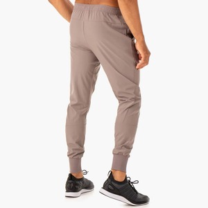 Men's Dark Mid Lightweight Elastic Waist Canvas <b>Joggers</b> Pockets Formal Sweatpants Wide Leg Cargo <b>Stacked</b> Trousers Breathable - Product Image 2