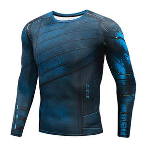 เสื้อแรชการ์ดผู้ชาย ป้องกันรังสียูวี 50+ แขนยาว แห้งเร็ว สำหรับเล่นเซิร์ฟและชายหาด ผ้าสเตรช แอคทีฟแวร์ - Product Image 3