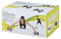 Roue abdominale ALLWINWIN ABW06 - Rouleau séparé avec tube de résistance et genouillère pour entraînement de base et exercices de gym