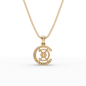 Pendentif en diamant rond cultivé en laboratoire contemporain, un accessoire de bijouterie élégant et unique - Product Image 6