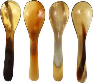 ช้อนทำจากเขาควายคุณภาพสูง ดีไซน์ใหม่ สวยงามเป็นธรรมชาติ เหมาะสำหรับการใช้ในชีวิตประจำวันและการจัดแต่งอาหาร พร้อมขนาดที่สามารถกำหนดเองได้ - Product Image 4