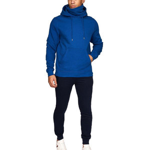 Sudadera con Capucha Azul para Hombre, Corte Regular, Algodón French Terry, Estilo Casual con Bolsillos, para Otoño - Product Image 3