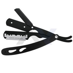 Navaja de Afeitar Clásica para Hombre, Maquinilla de Afeitar Recta de Acero Inoxidable, Cuchillas de un Solo Filo, Ligera - Product Image 3