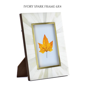 FAIZA CRAFT - Marco de Fotos Personalizado Hecho a Mano con Incrustaciones de Hueso y MDF, Resistente al Agua, con Acabado Dorado, Decoración Vertical para Mesa - Product Image 5