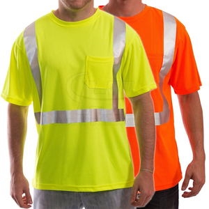 Camisetas de Seguridad de Alta Visibilidad para Hombres Trabajadores, Cinta Reflectante con Certificación CE, ANSI CLASE 3 EN ISO 20471 CLASE 1, Poliéster - Product Image 3