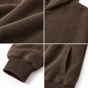 Sudadera con Capucha Oversize de Algodón Pesado con Lavado Ácido y Bordado en el Pecho Pequeño para Hombre, Estilo Urbano, Fabricante de Prendas OEM de Marca Privada - Product Image 5