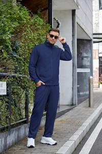 Conjunto Deportivo de Dos Piezas para Hombre, Personalizado, de Felpa de Algodón Premium, Transpirable, con Cierre de Cremallera, Marca Dress Sports - Product Image 3