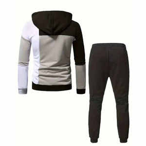 Conjunto de Sudadera y Pantalón Deportivo Personalizado para Hombre, Corte Regular, Estilo Urbano, Traje Deportivo de Algodón - Product Image 2