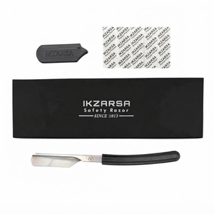 Rasoir professionnel IKZARSA pour barbier, lame en acier inoxydable, manche en plastique, lame simple, rasage du visage et de la tête, utilisation en salon de coiffure - Product Image 6