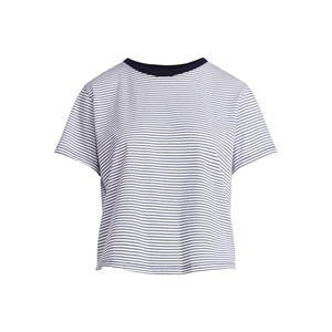 เสื้อยืดแฟชั่นลายทางสำหรับผู้หญิงไซส์ใหญ่ สไตล์ทันสมัย สวมใส่สบาย ออกแบบเองได้ เหมาะสำหรับส่งออก - Product Image 1
