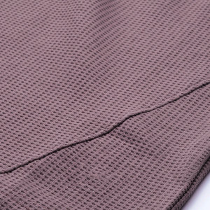 Everyday Wear <b>Waffle</b> Texture Comfortable Soft Fabric Classic Style T <b>Shirt</b> Lightweight Soft Feel <b>Waffle</b> Knit Modern T <b>Shirt</b> - Product Image 6