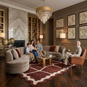 Soft Plush Burgundy Wool Hand Tufted Abstract Area Rug Carpet Living Room Bedroom Floor <b>Mat</b> Non Slip Durable Luxury Home Decor - Product Image 4