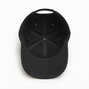 Casquette Snapback 5 Panneaux Brodée en Coton Noir Unisexe Décontractée Réglable avec Logo Personnalisé Vente en Gros Usine OEM - Product Image 5