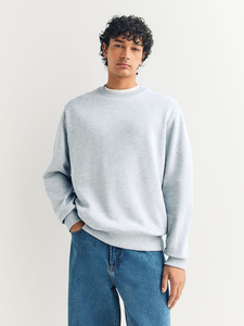 <b>Men</b> Custom Crewneck Pullover <b>Sweatshirts</b> Cotton Digital Printing Regular Sleeve Autumn Knitted Loose Fit - Product Image 3