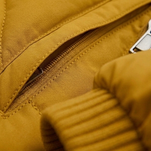 Men's <b>Yellow</b> Color <b>Puffer</b> <b>Jacket</b> Winter Coat Stand Collar Zip Up Outdoor Streetwear Custom Apparel OEM ODM - Product Image 6