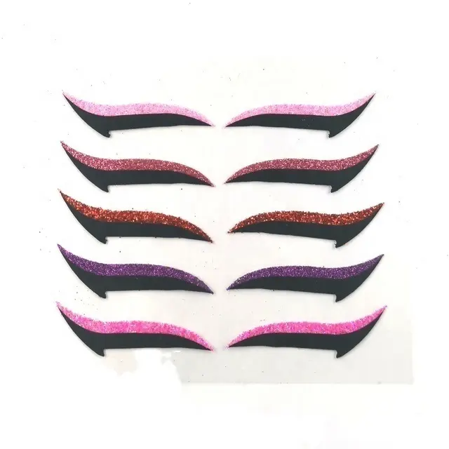 Eye Brow Tattoo Sticker Latest Best Selling Customized Cosmetic Pigment With Added Glitter Colour And PVC Sheet Product Set