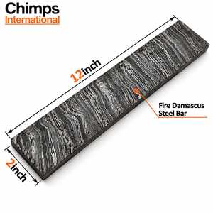Handgeschmiedeter OEM anpassbarer Feuer-Damaststahlstab für Messerklingen – Premium-Qualität, handgefertigt, individuell anpassbar - Product Image 6