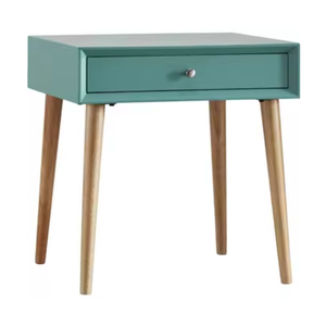 โต๊ะข้างเตียงทำจากไม้สักเนื้อแข็งดีไซน์ทันสมัยสำหรับห้องนอน - Product Image 2