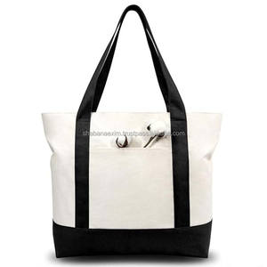 ถุงผ้าฝ้ายรีไซเคิล ถุงช้อปปิ้งสำหรับโปรโมชั่น ถุงผ้าแคนวาสหนา มีช่องใส่ของและสายสะพายคู่แข็งแรง ถุงเก็บเสื้อผ้า - Product Image 6