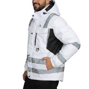 Chaqueta de Seguridad Reflectante e Impermeable para Construcción, Alta Visibilidad, Ropa de Trabajo de Invierno para Hombre, Chaqueta Cortavientos 2026 - Product Image 2
