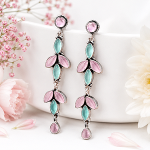 Bulk Manufacturer <b>Oxidized</b> Silver Multitone Dangle Earrings for Women | Wholesale Direct Factory Supplier Hot Selling - Product Image 1