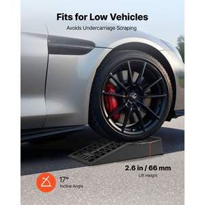Rampes de voiture portables à profil bas, 2 pièces, capacité de 20 000 lb (GVW), hauteur de levage de 2,6 pouces, support de véhicule à châssis bas robuste pour la maison - Product Image 2