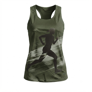 Ostriya Intl Women's Black Ribbed Knit O-<b>Neck</b> Tank <b>Top</b> Regular Length Minimalist Style Solid Color Breathable Eco-Friendly - Product Image 6