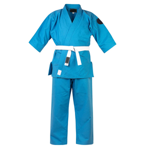 Uniformes de karaté sur mesure en toile 100 % coton bleu sarcelle haute durabilité, personnalisables OEM, 10oz, 12oz, 14oz – Vêtements d'arts martiaux - Product Image 1