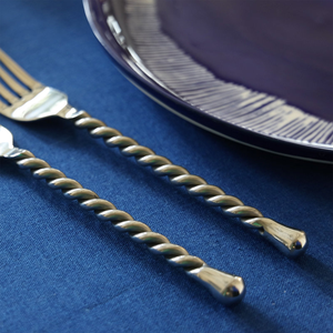Professional Wholesale Sustainable Plate Steel <b>Flatware</b> Set Mirrored Knife Fork Spoon Restaurant Cutlery for Wedding At Low Cost - Product Image 3