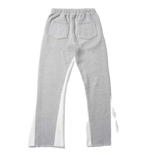 Nouveau style – Pantalon de jogging slim bicolore pour homme avec empiècements contrastants, taille élastique et cordon de serrage – Style décontracté streetwear – Personnalisation OEM - Product Image 2