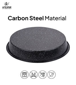 Molde redondo para pastel de acero al carbono premium con revestimiento antiadherente de granito multicapa, apto para horno y con distribución uniforme del calor. - Product Image 4