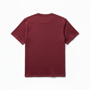 เสื้อยืดคอกลมแขนสั้นทรงปกติ ผ้าฝ้าย 100% ดีไซน์เรียบง่าย เป็นมิตรกับสิ่งแวดล้อม สไตล์ลำลองสำหรับผู้ชาย ผ้าถักเนื้อแน่น 240 กรัม รับผลิตแบรนด์ตามสั่ง - Product Image 2