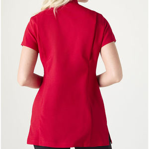 เสื้อคลุมสำหรับร้านเสริมสวยและสปาคุณภาพดีที่สุดสำหรับผู้หญิง เสื้อทูนิคแฟชั่นสำหรับพนักงานร้านทำเล็บ พร้อมกระเป๋าเสริม (เลือกได้) - Product Image 3