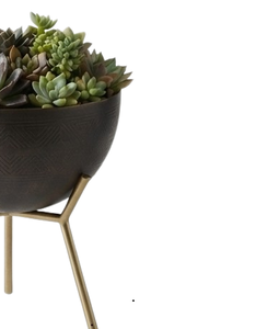 Support de plante en métal doré, style tendance, sur mesure, pour décoration extérieure - Product Image 4