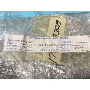 Blank Off HYT Chamber, 17091830, 1036730, 121330 - อุปกรณ์และชิ้นส่วนเซมิคอนดักเตอร์ระดับโลกที่เชื่อถือได้ที่ - Product Image 1