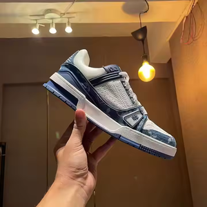 Chaussures de luxe de haute qualité 2026 pour hommes et femmes, en cuir véritable, à lacets, baskets décontractées, logo original, marque célèbre - Product Image 6
