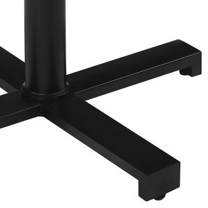 Tavolo Bistrot in Legno Naturale, Legno di Acacia Nero Massiccio con Ferro, Arredamento Durevole e Elegante - Product Image 5