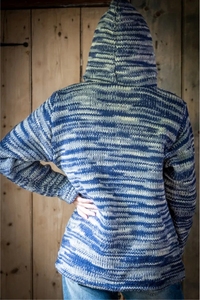 Sweat à capuche oversize en tricot 450 GSM en molleton bouclette épais, épaules tombantes, style streetwear pour homme - Product Image 5