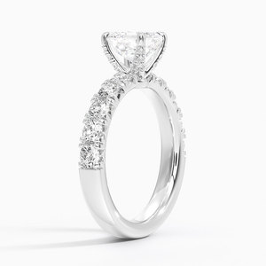 BOJ <b>Ring</b> 0128 Asscher Cut 925 <b>Silver</b> Luxe French Prong Setting Solitaire Diamond <b>Ring</b> 2ct D Color VVS1 Moissanite GRA Certified - Product Image 2