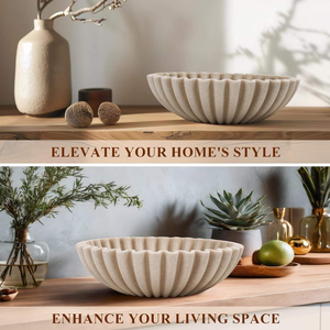 Tazón Decorativo Moderno Grande de Resina Pulida, Ecológico y Apilable, para Frutas, Decoración del Hogar y la Cocina - Product Image 2