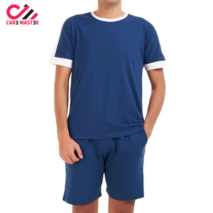 ชุดเซ็ตเสื้อยืดและกางเกงขาสั้นผู้ชายคุณภาพสูงสำหรับฤดูร้อน ชุดลำลองพิมพ์ลาย 2 ชิ้น - Product Image 2