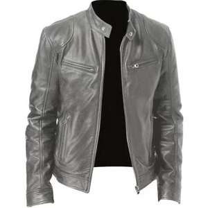 Veste en cuir véritable tendance pour hommes, accessoires fabriqués en Inde - Product Image 5