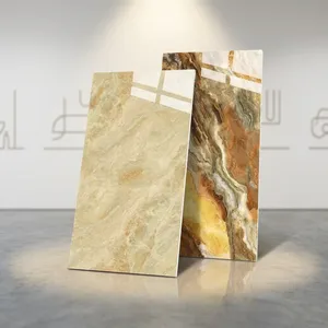 Carreaux de sol en porcelaine moderne haute brillance avec finition imitation pierre pour usage mural intérieur dans les salles de bain - Product Image 2