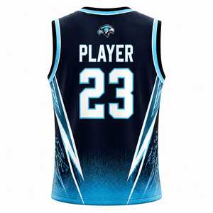 Conjunto de Uniforme de Baloncesto TriPro Sublimado Personalizado, 100% Poliéster, Jersey sin Mangas con Cuello en V, Pantalones Cortos de Malla Transpirable de Secado Rápido - Product Image 5