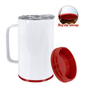 14oz Heat Transfer 304 Stainless Steel <b>Insulated</b> <b>Mug</b> for Hot/Cold Beverages Portable Car <b>Mug</b> with Handle - Product Image 4