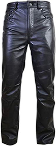 Premium <b>Men's</b> Genuine Leather <b>Trousers</b> Lightweight Breathable Windproof Customizable Fashion Factory Wholesale - Product Image 4