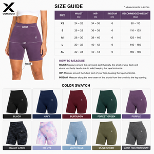 Shorts de sport pour femmes X Sports City, taille haute, séchage rapide, respirants, tricotés, coupe ajustée, personnalisables OEM - Product Image 5