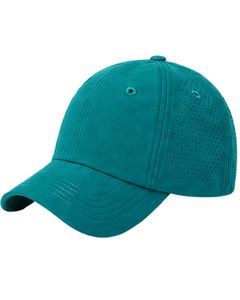 Casquette de baseball sportive bleu turquoise respirante avec sangle réglable, légère, séchage rapide, pour course en extérieur, gym, usage décontracté, qualité supérieure - Product Image 1