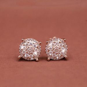 Elegant Floral Inspired <b>Earrings</b> With Brilliant <b>Moissanite</b> Details 925 Sterling Silver Stud Jewelry Gift for Women - Product Image 5